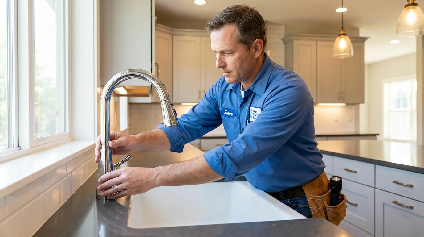 Kitchen faucet installation by Johns Plumbing LLC in Margaret